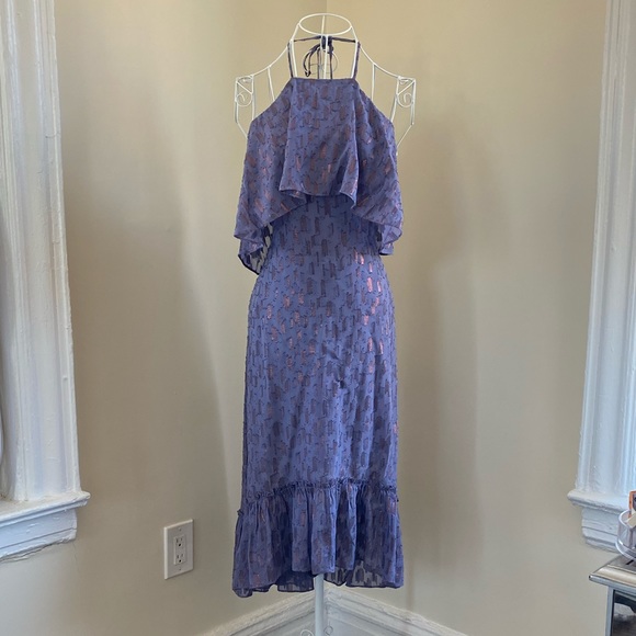 Ella Moss Dresses & Skirts - Ella Moss Stargazer silk blend hi-lo halter Dress